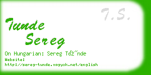 tunde sereg business card